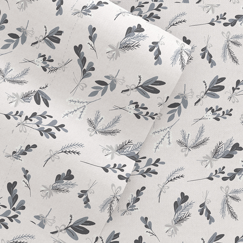 Botanical 4-Piece Flannel Sheet Set