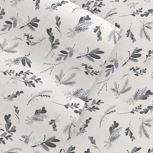 Botanical 4-Piece Flannel Sheet Set (Sale) - Linens And Hutch