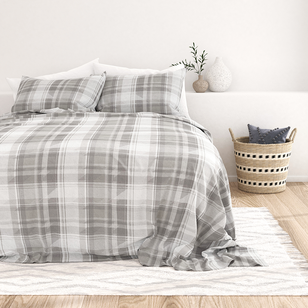 Plaid 4-Piece Flannel Sheet Set (Sale) - Linens And Hutch