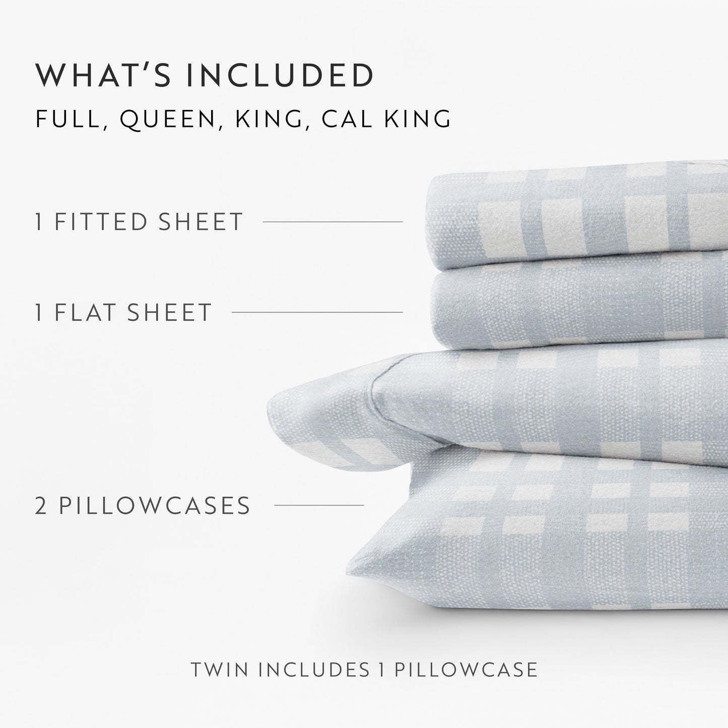 Woven 4-Piece Flannel Sheet Set