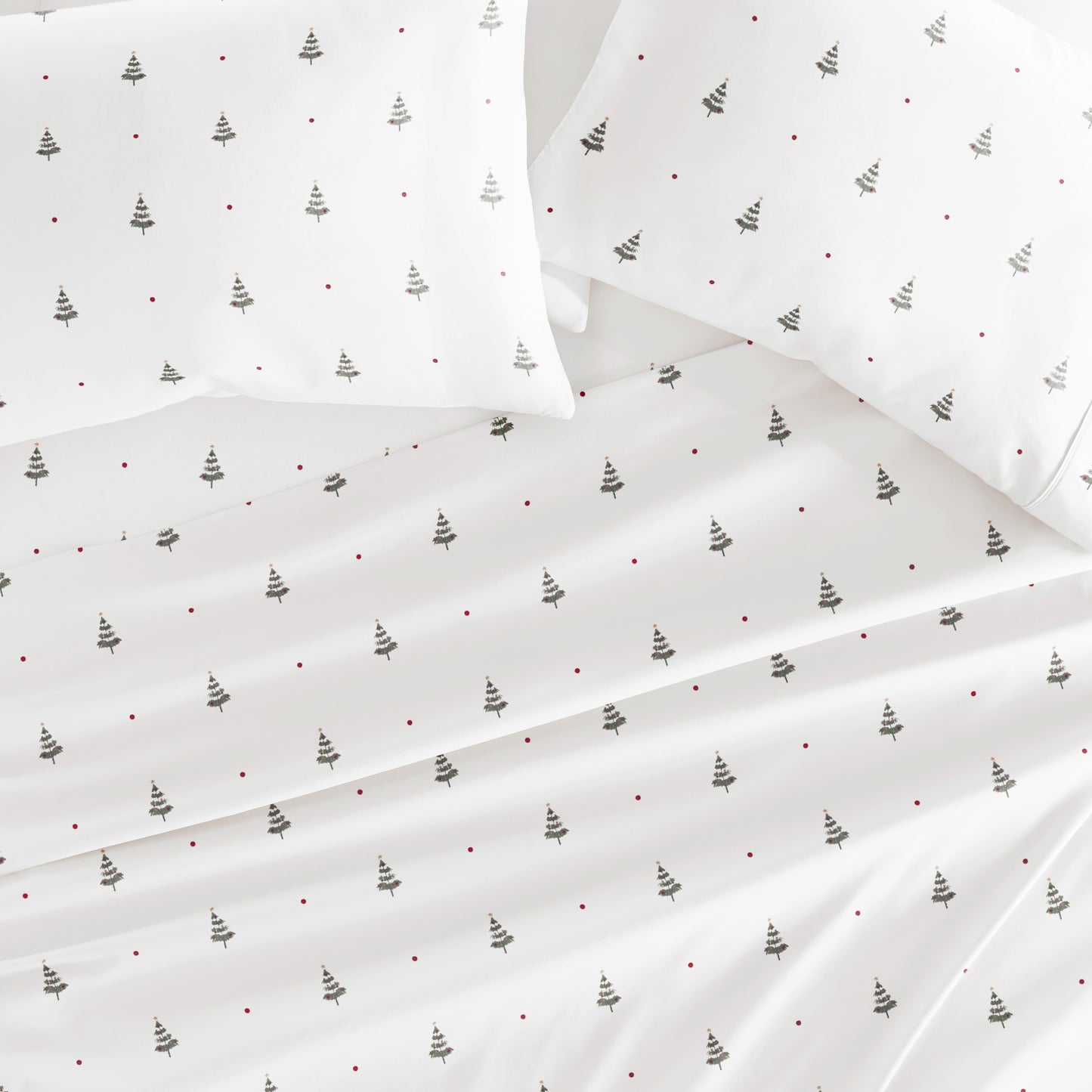 Christmas Tree Patterned 4-Piece Sheet Set