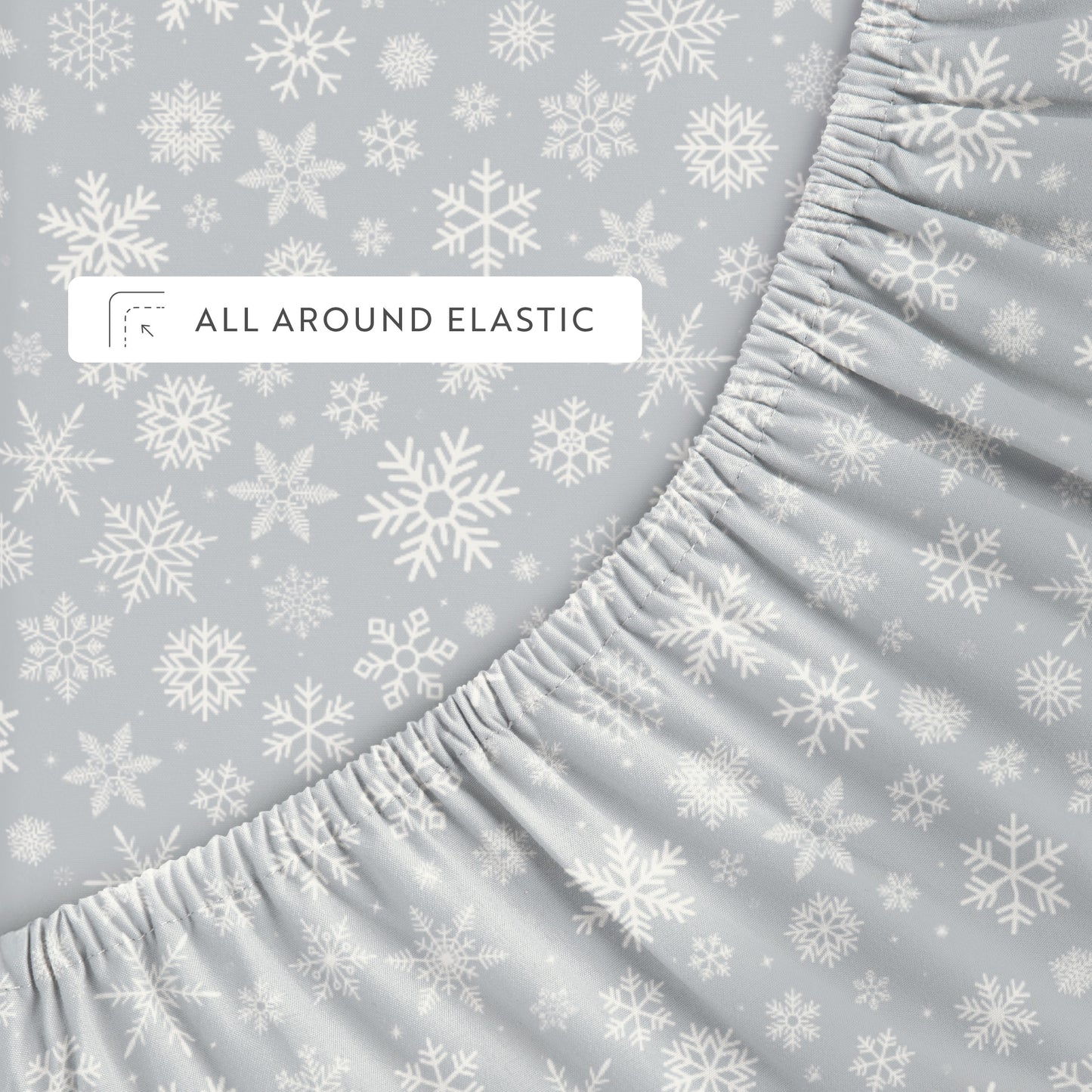 1 Let It Snow Patterned 4-Piece Sheet Set
