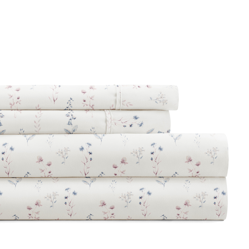 Painted Meadow 4-Piece Pattern Sheet Set (Sale) - Linens And Hutch