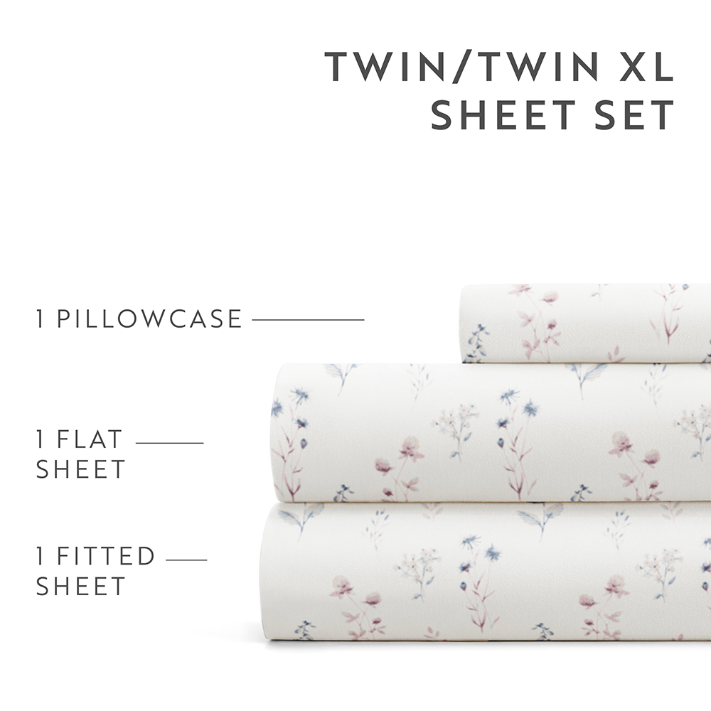 Painted Meadow 4-Piece Pattern Sheet Set (Sale) - Linens And Hutch