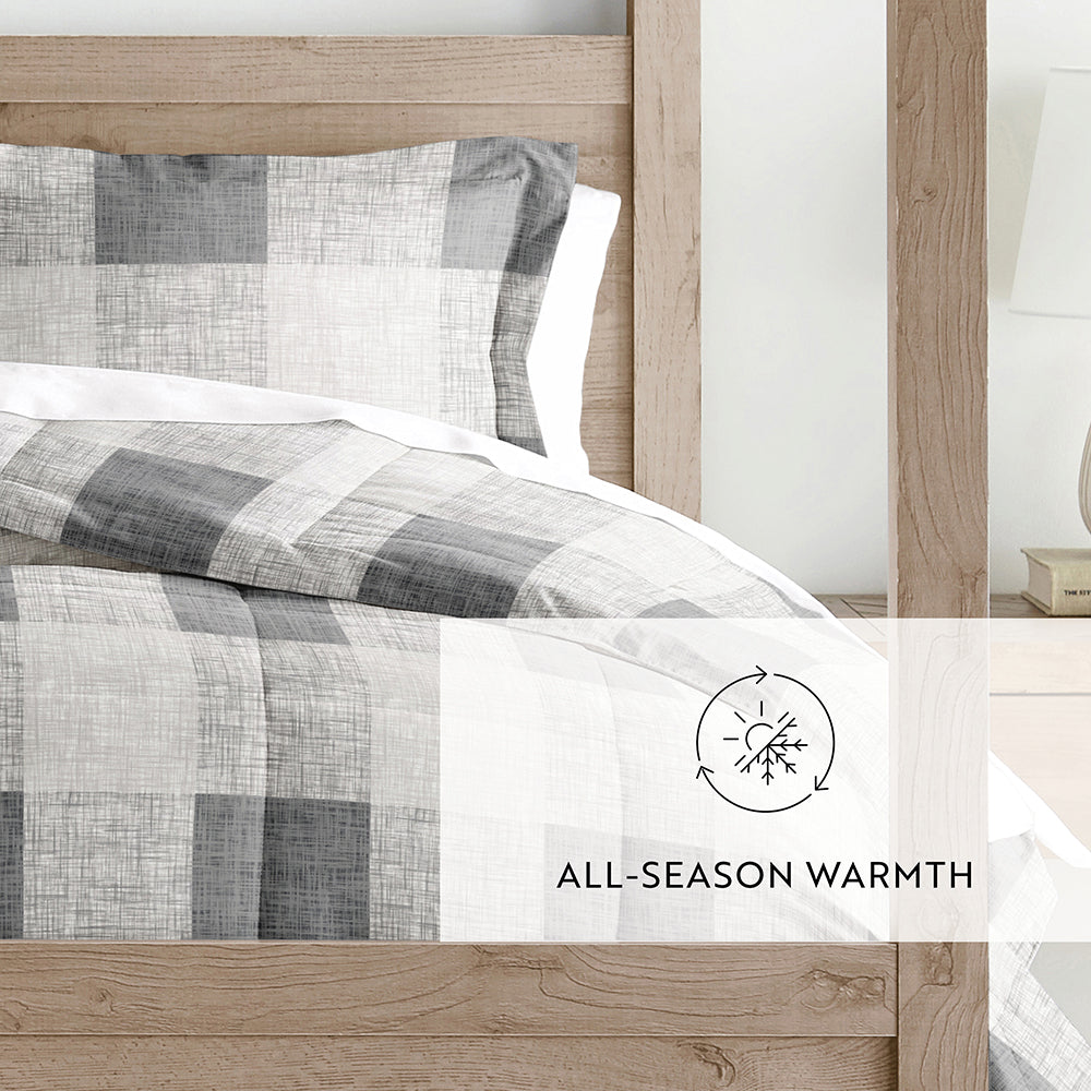 Gingham Down-Alternative Comforter Set (Sale) - Linens And Hutch
