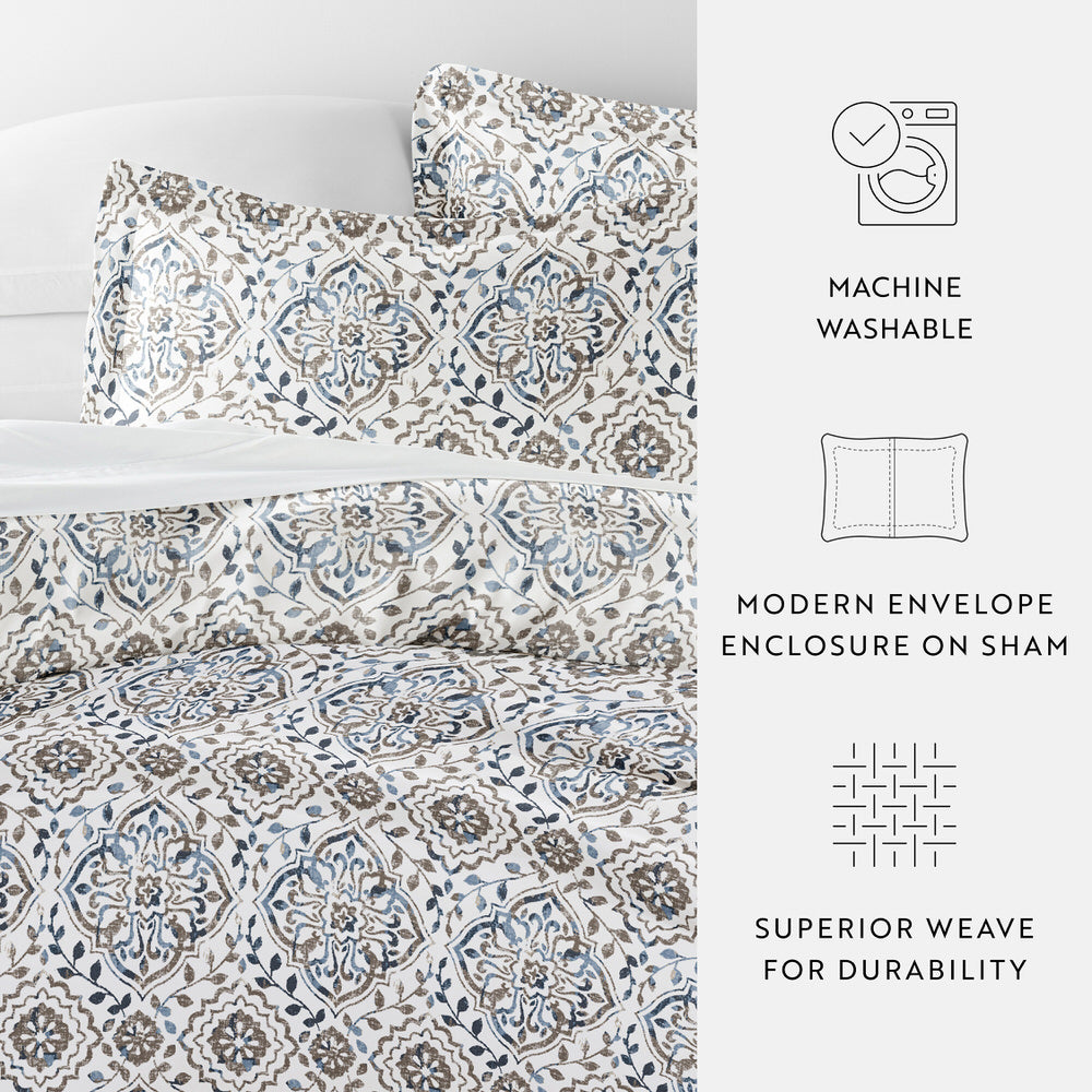 Oasis Pattern 3-Piece Duvet Cover Set (Sale) - Linens And Hutch