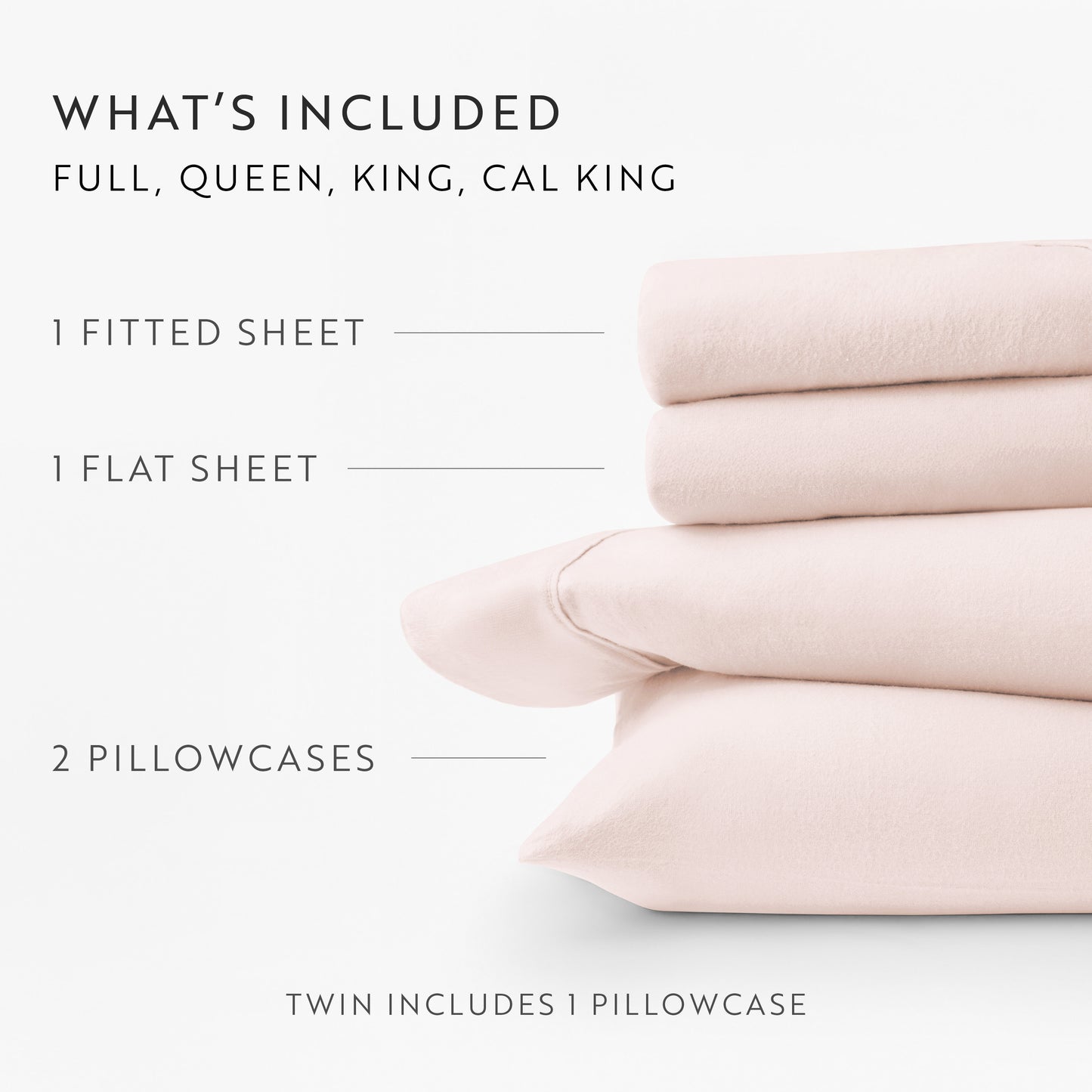 4-Piece 100% Cotton Flannel Sheet Set