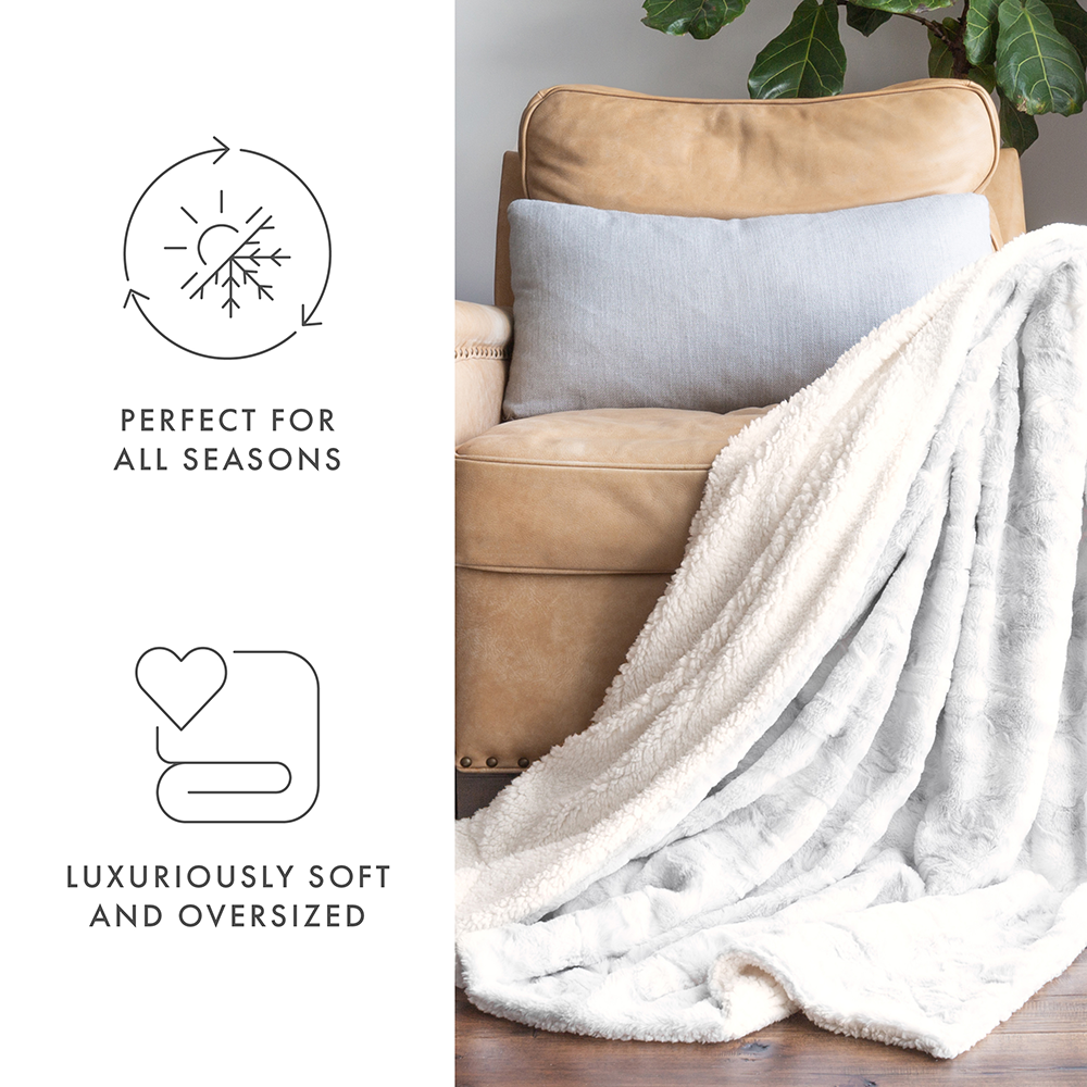 Faux Fur Tie Dye Throw Blanket (Sale) - Linens And Hutch