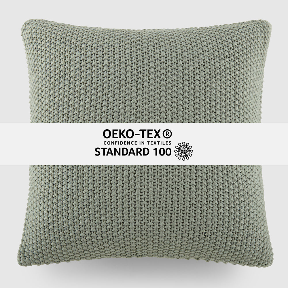 Seed Stitch Knit Throw Pillow Cover and Insert (Sale) - Linens And Hutch
