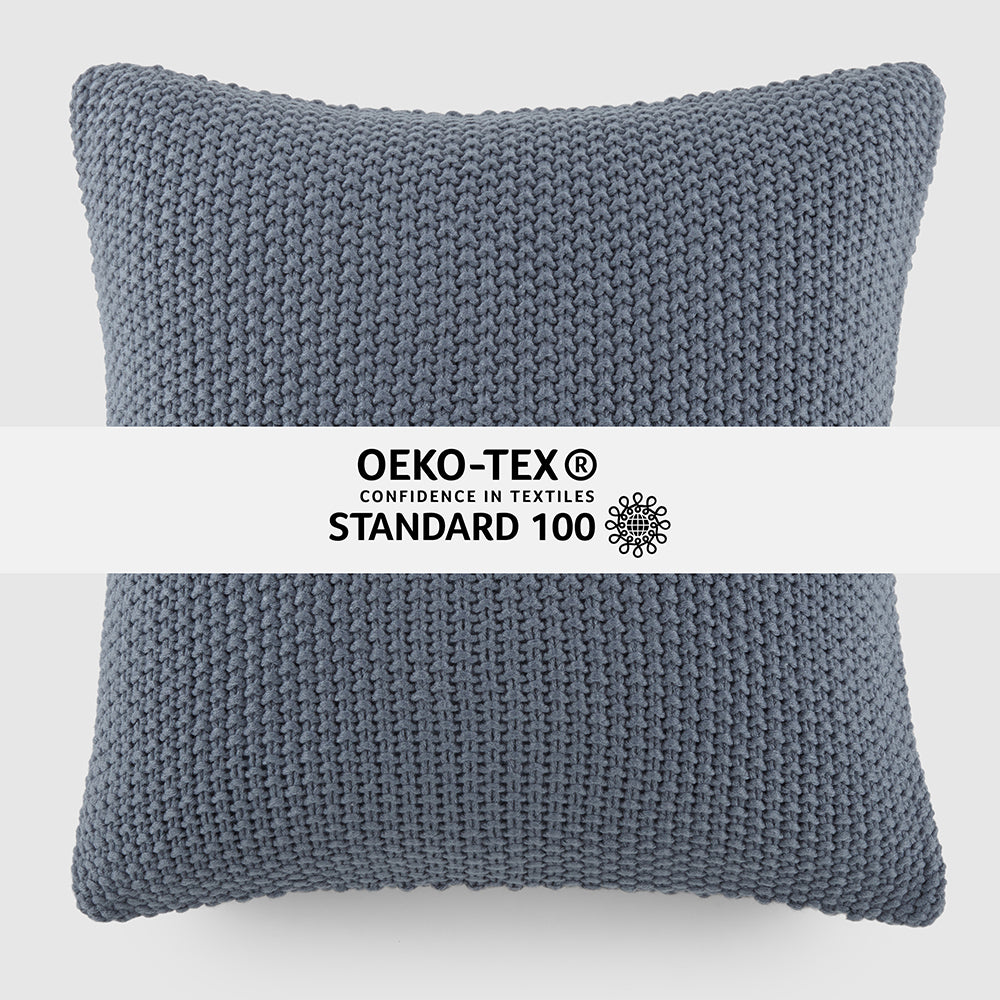 Seed Stitch Knit Throw Pillow Cover and Insert (Sale) - Linens And Hutch