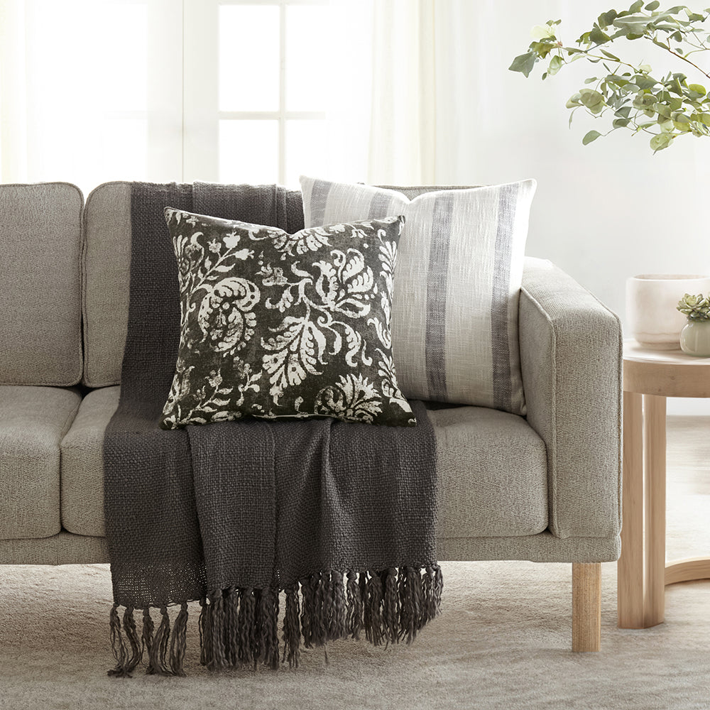 Yarn-Dyed Awning Stripe Décor Throw Pillow (Sale) - Linens And Hutch