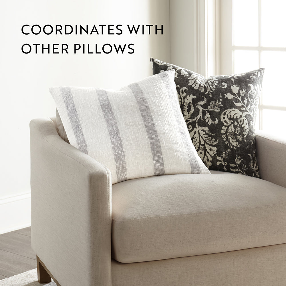 Yarn-Dyed Awning Stripe Décor Throw Pillow (Sale) - Linens And Hutch