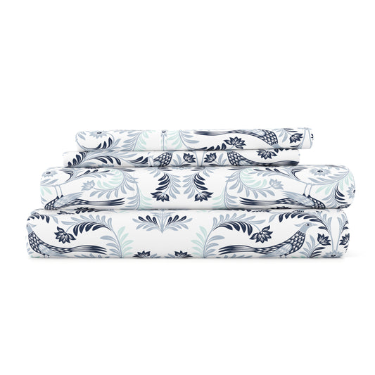 Garden Estate Pattern 4-Piece Sheet Set (Sale) - Linens And Hutch