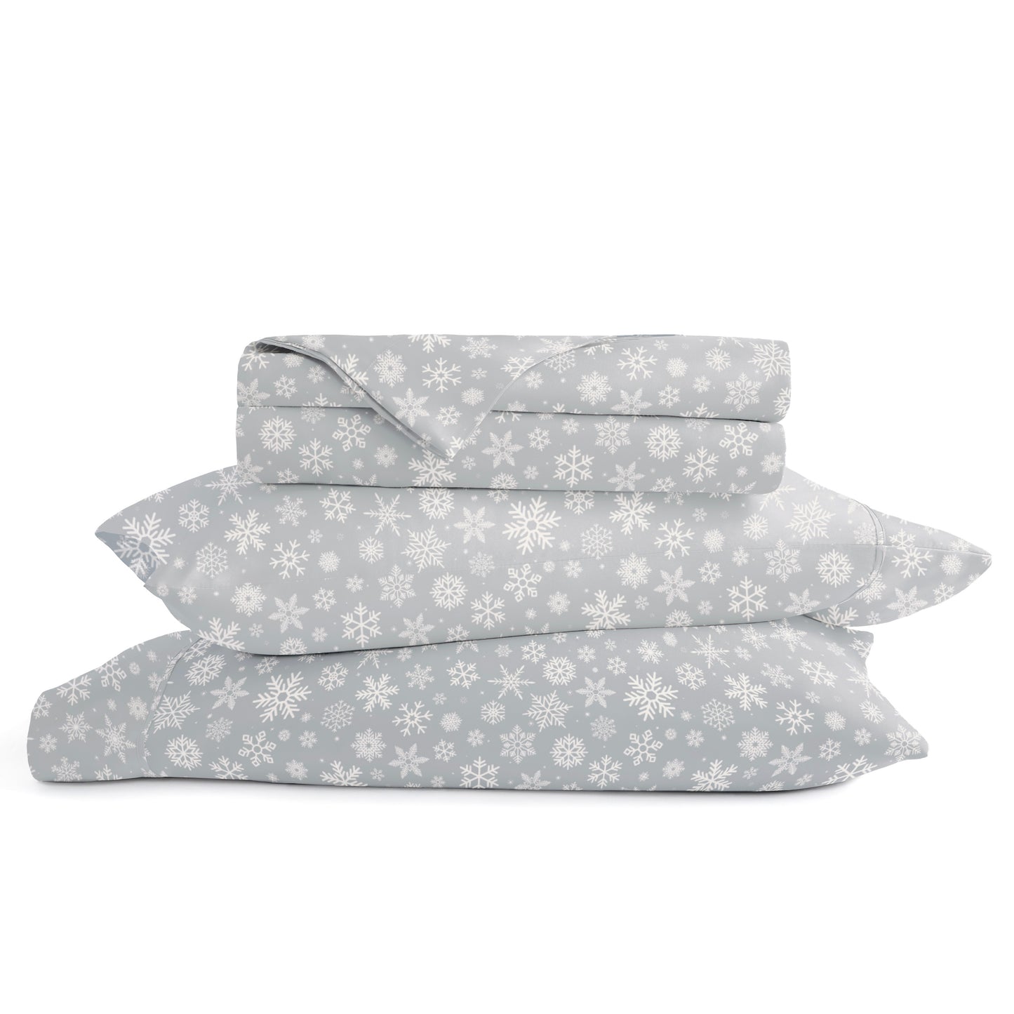 1 Let It Snow Patterned 4-Piece Sheet Set