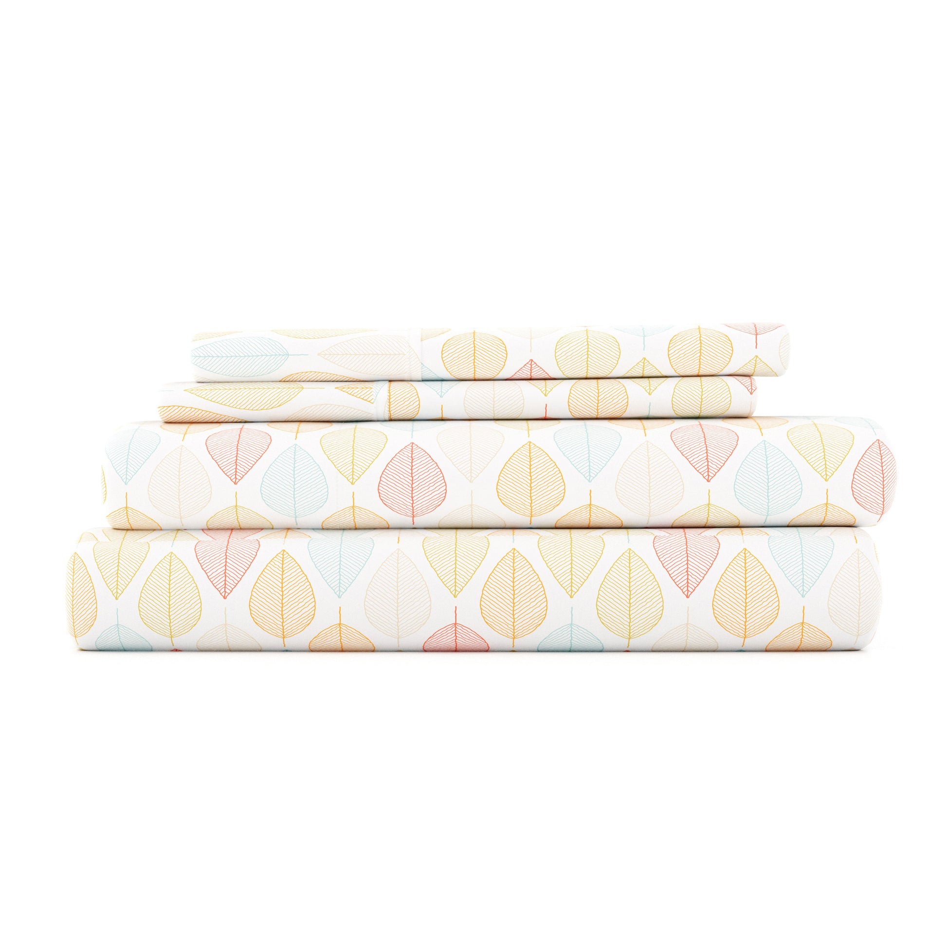 Leaf Pattern 4-Piece Sheet Set (Sale) - Linens And Hutch