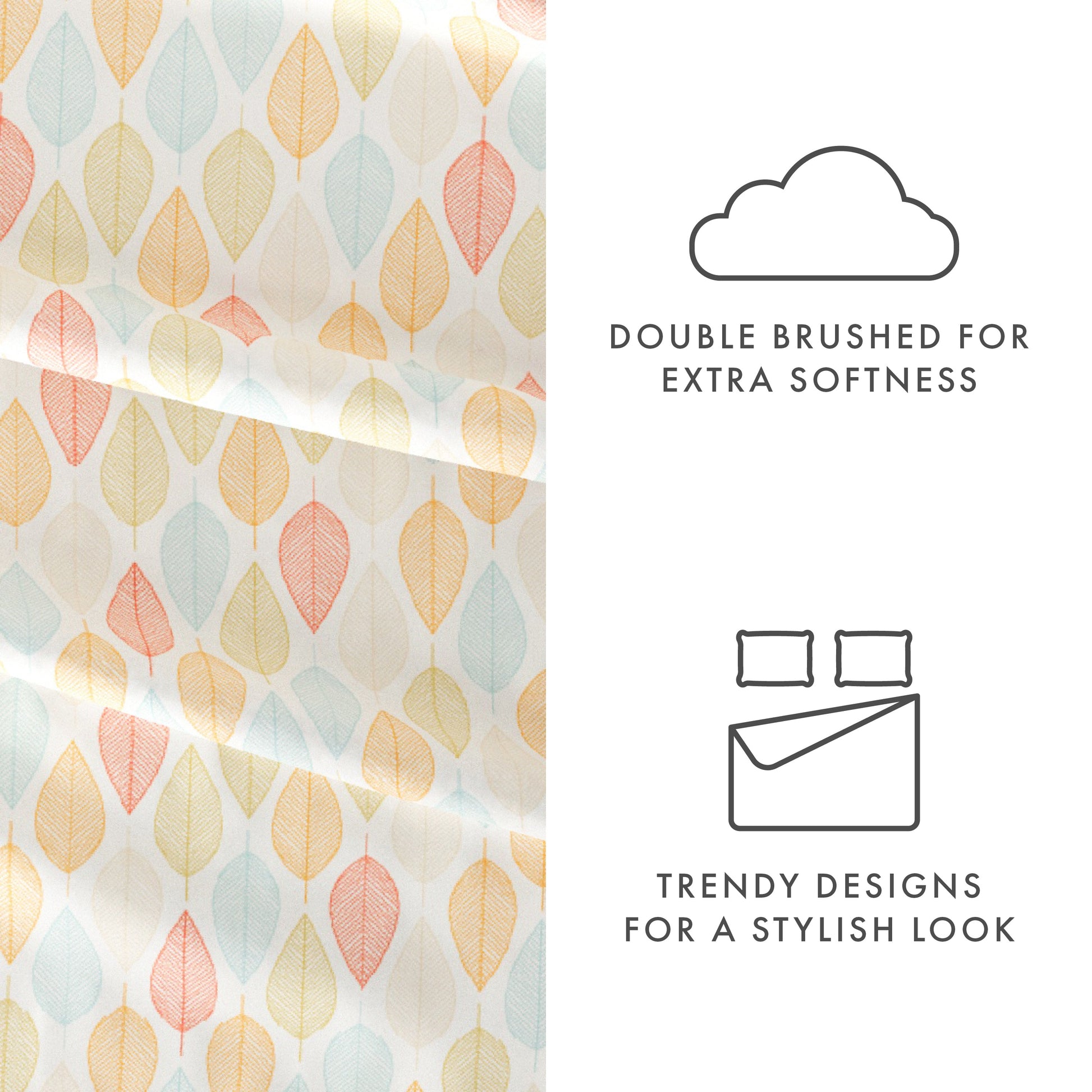 Leaf Pattern 4-Piece Sheet Set (Sale) - Linens And Hutch