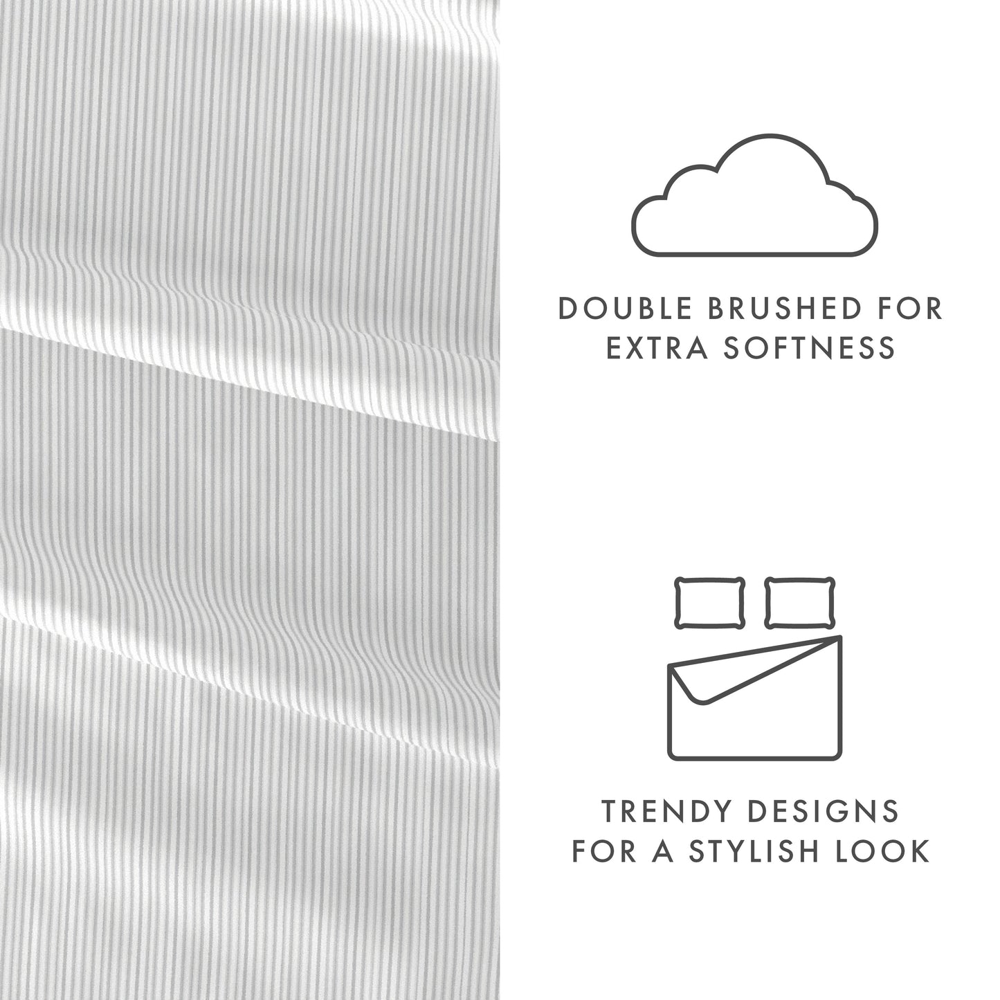 Pinstriped Pattern 4-Piece Sheet Set (Sale) - Linens And Hutch