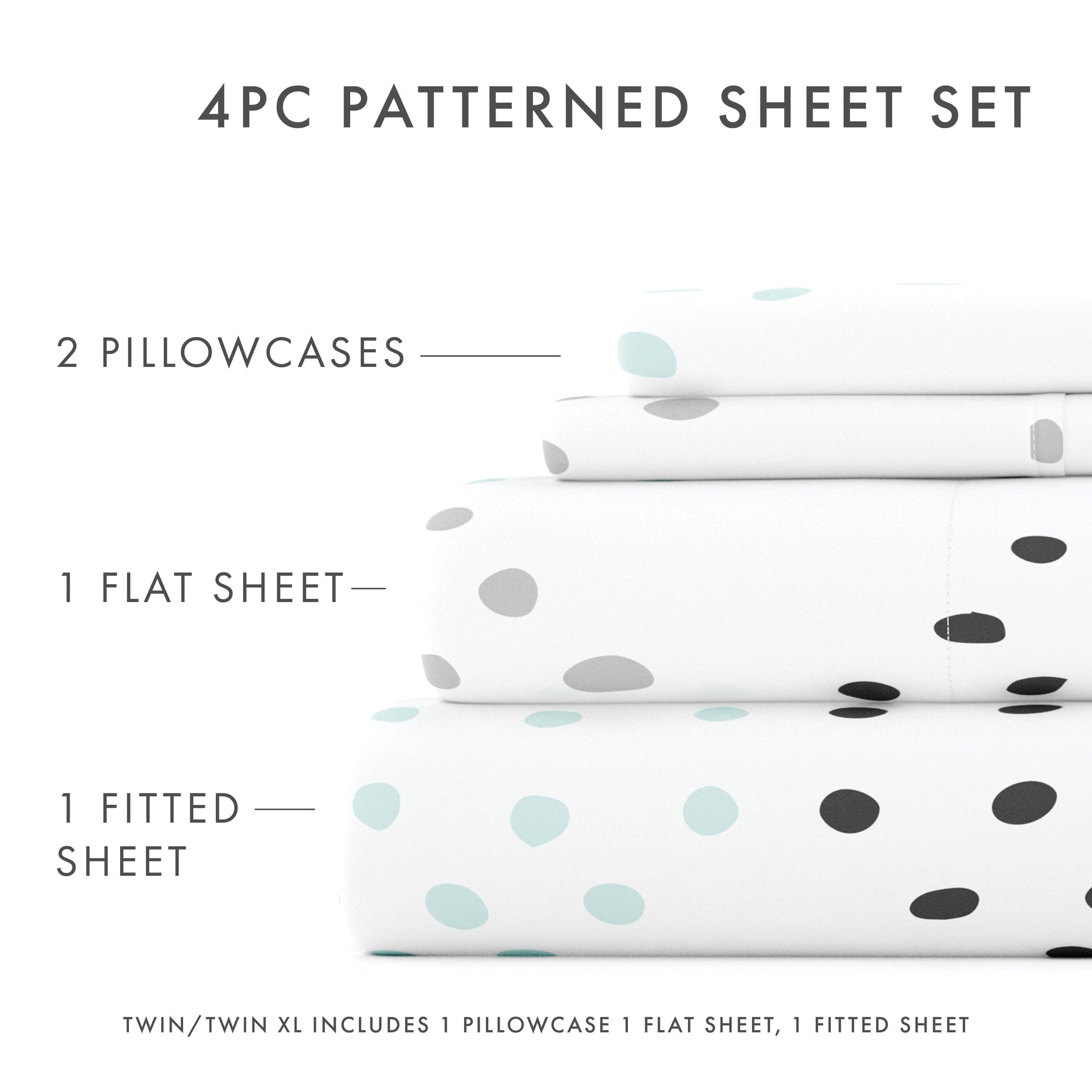 Trio Pattern 4-Piece Sheet Set (Sale) - Linens And Hutch