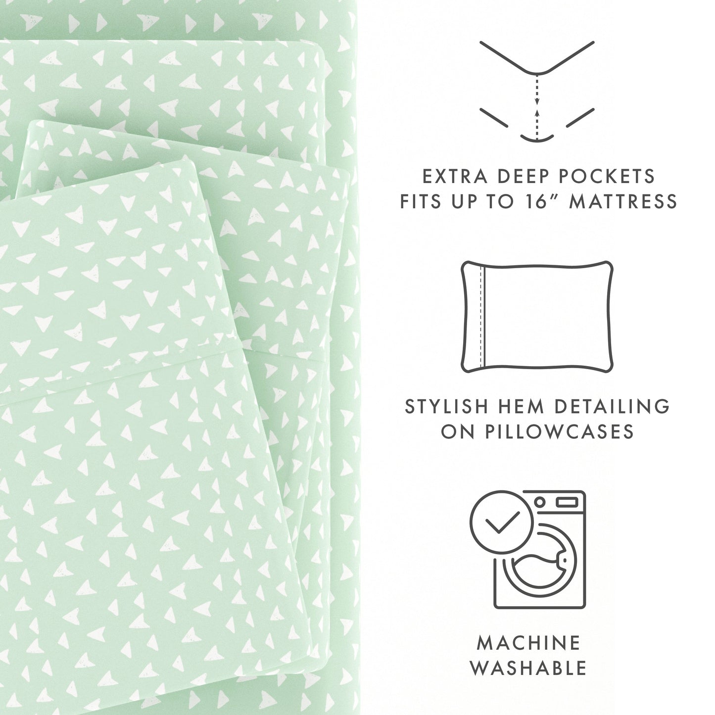 Urban Arrows Pattern 4-Piece Sheet Set (Sale) - Linens And Hutch