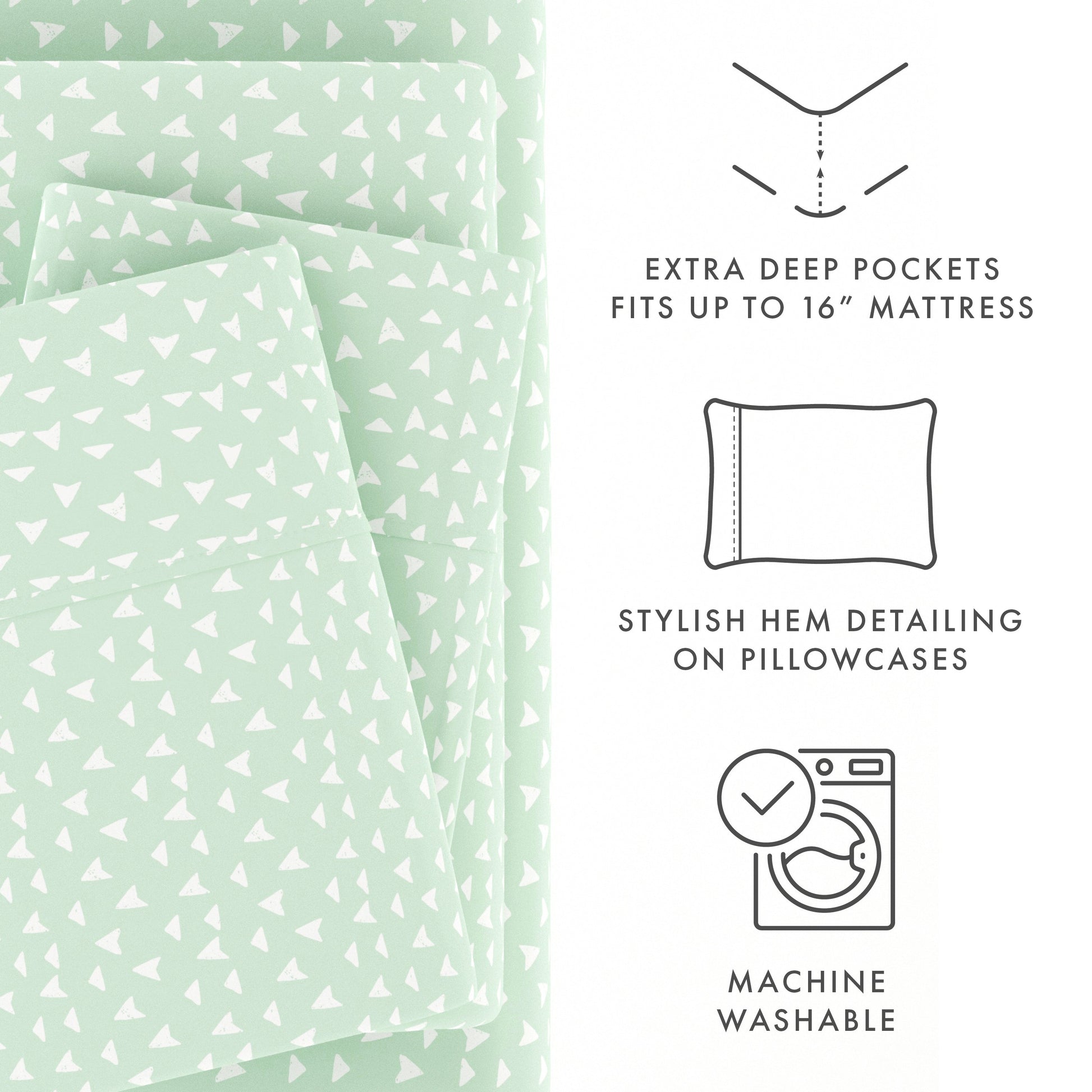 Urban Arrows Pattern 4-Piece Sheet Set (Sale) - Linens And Hutch