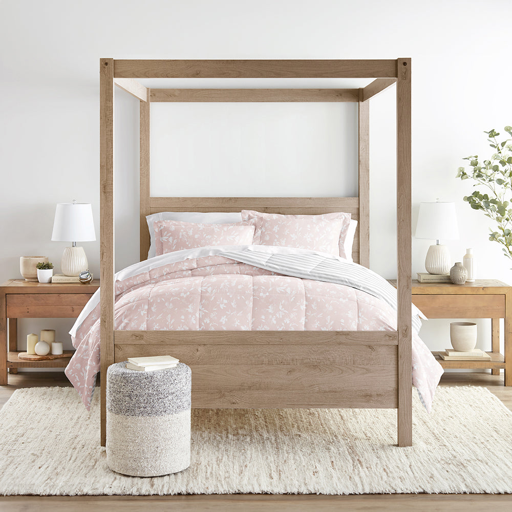 Pressed Flowers Reversible Down-Alternative Comforter Set (Sale) - Linens And Hutch