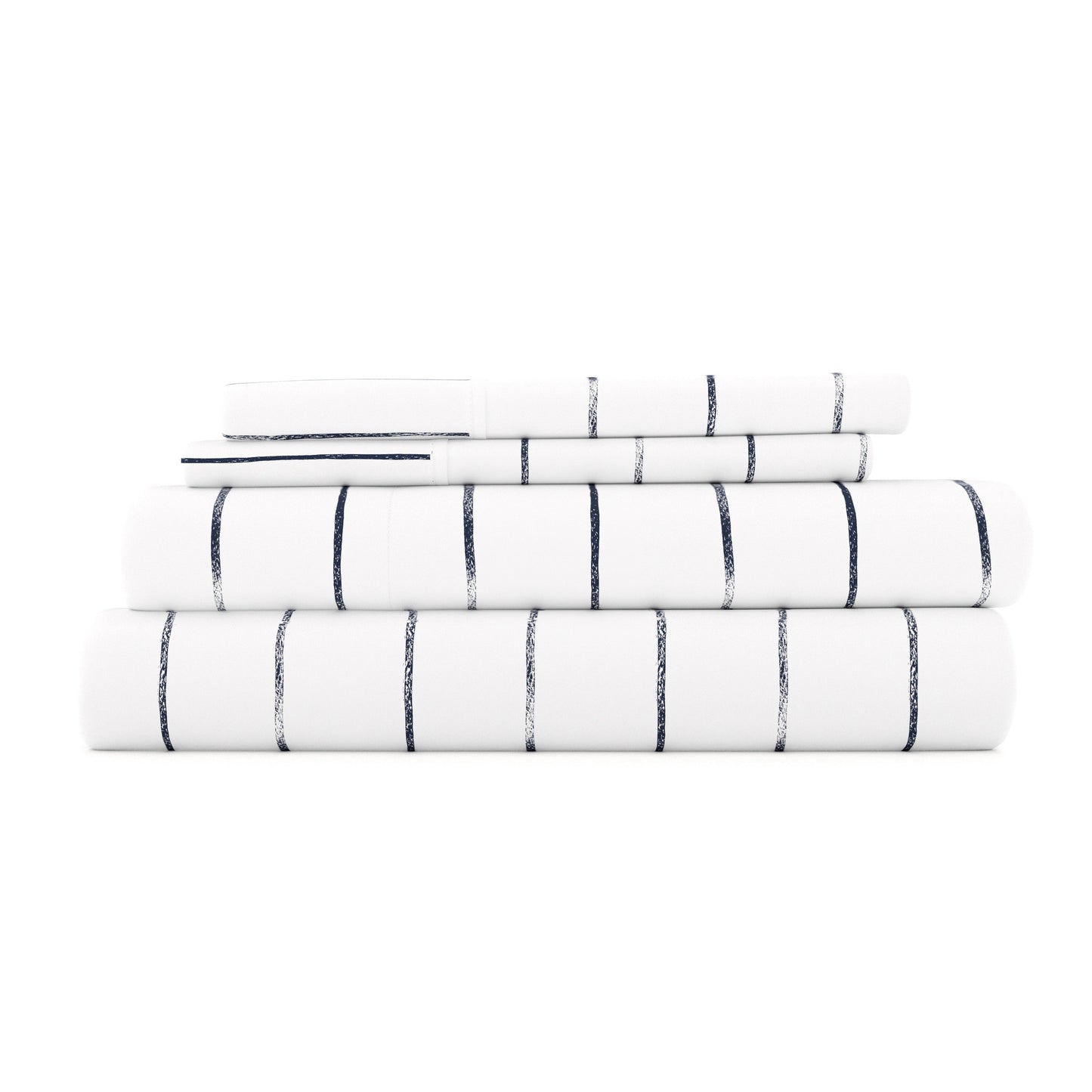 Distressed Field Stripe Pattern 4-Piece Sheet Set - Sale - Linens And Hutch