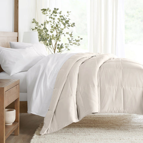 Ivory, Solid Down-Alternative Comforter