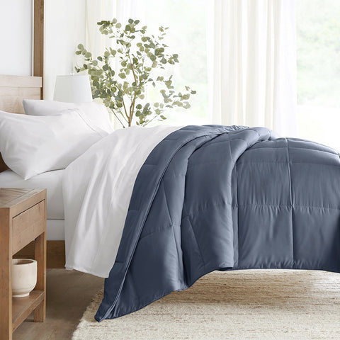 Stone, Solid Down-Alternative Comforter
