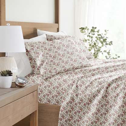 Blooming Floral 4-Piece Pattern Sheet Set (Sale) - Linens And Hutch