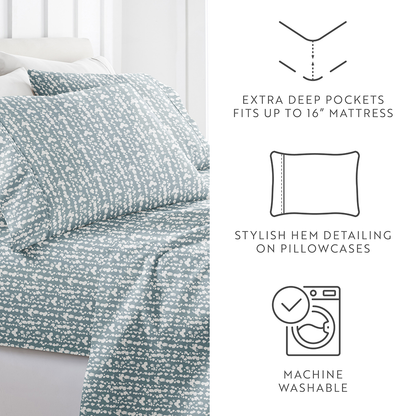 Cloud Burst 4-Piece Pattern Sheet Set (Sale) - Linens And Hutch