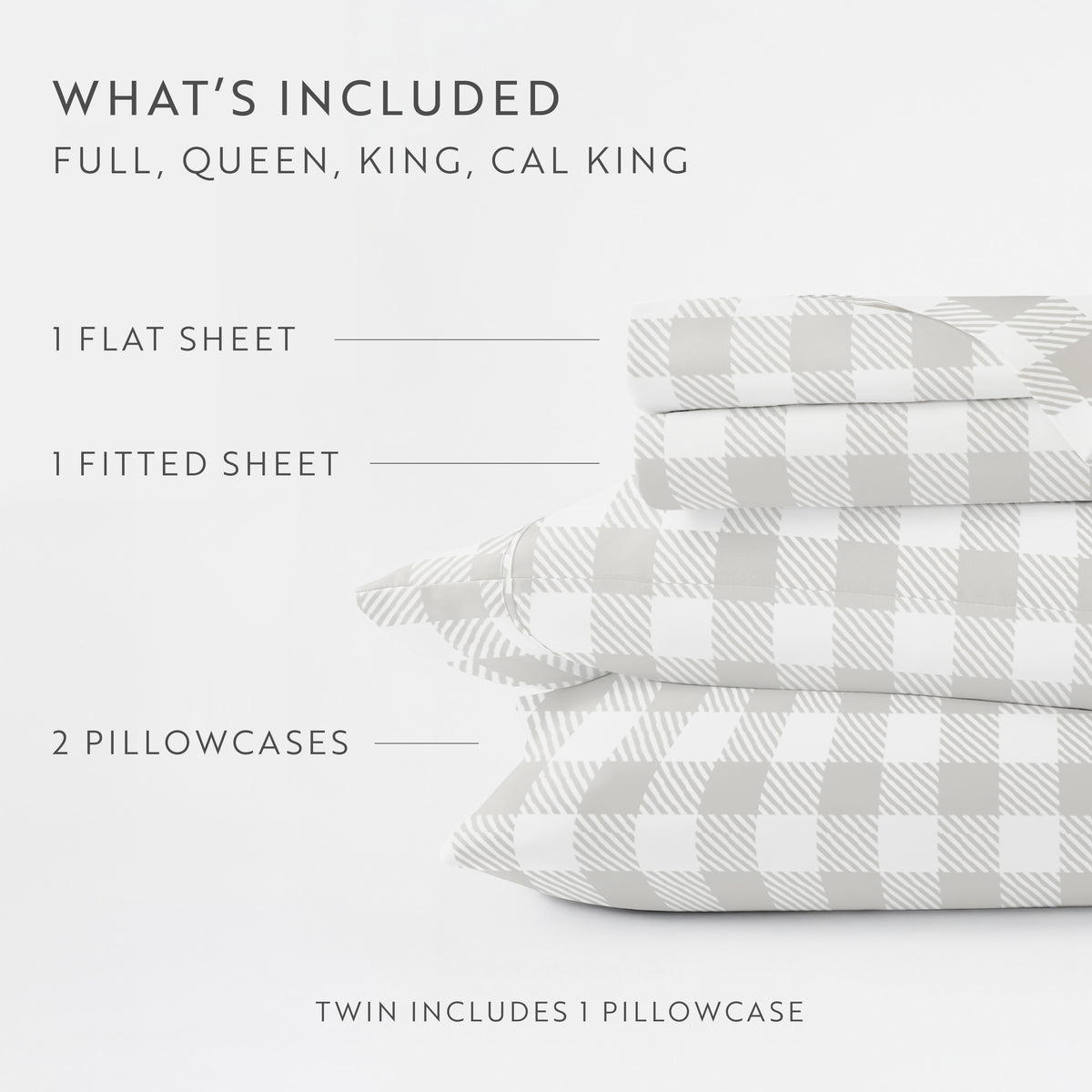 Country Plaid Pattern 4-Piece Sheet Set