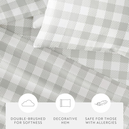 Country Plaid Pattern 4-Piece Sheet Set