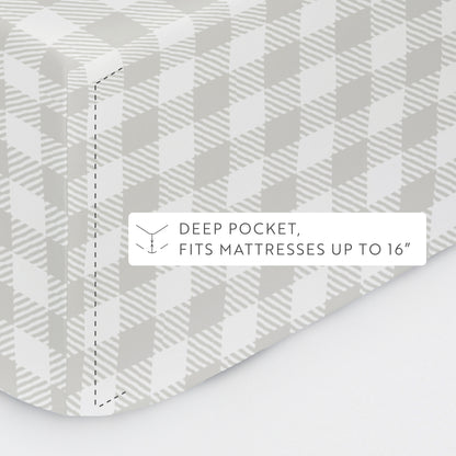 Country Plaid Pattern 4-Piece Sheet Set