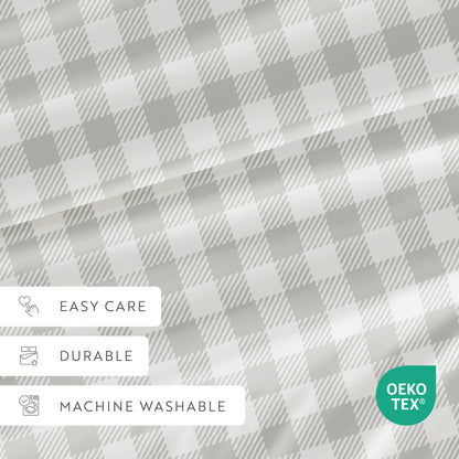 Country Plaid Pattern 4-Piece Sheet Set