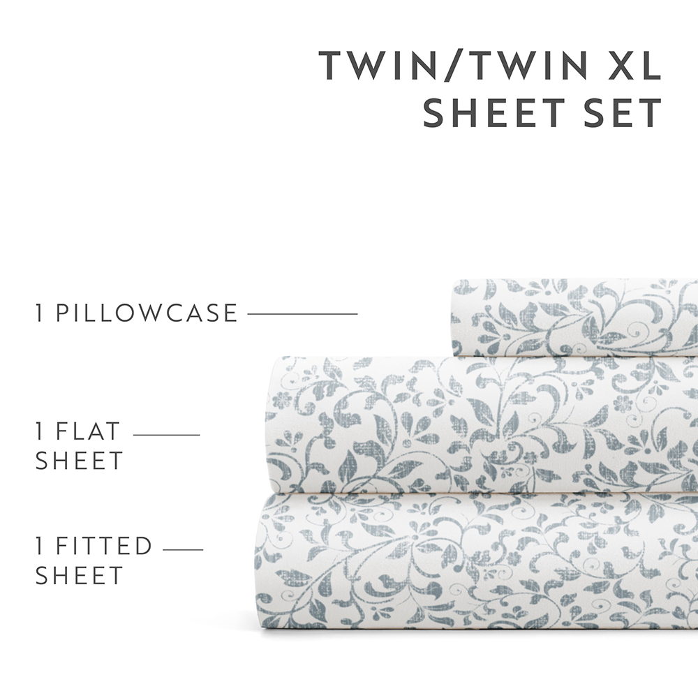 Distressed Vine 4-Piece Pattern Sheet Set (Sale) - Linens And Hutch