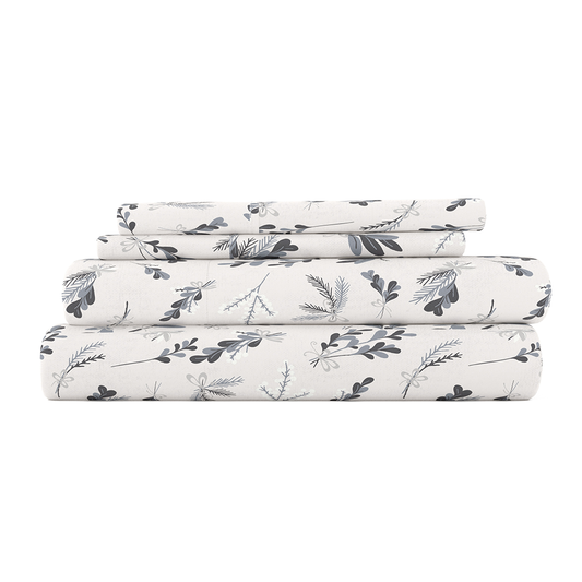 Botanical 4-Piece Flannel Sheet Set (Sale) - Linens And Hutch