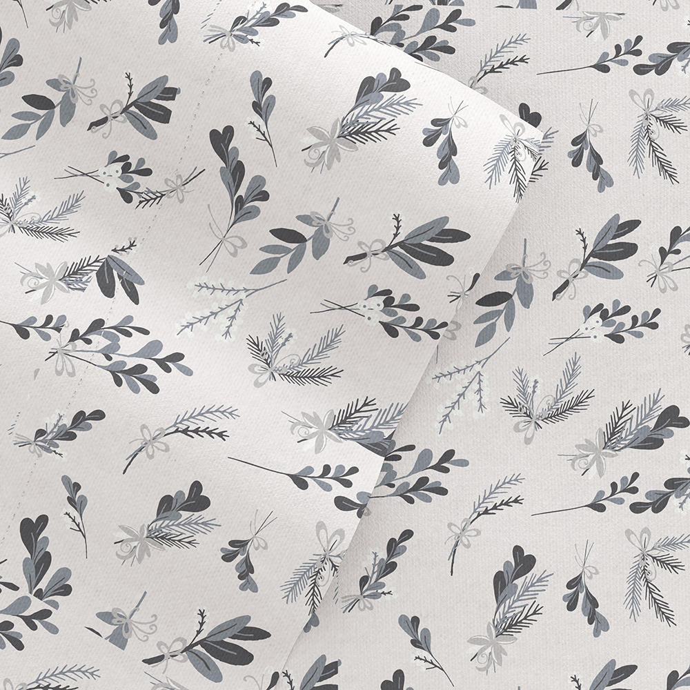 Botanical 4-Piece Flannel Sheet Set (Sale) - Linens And Hutch
