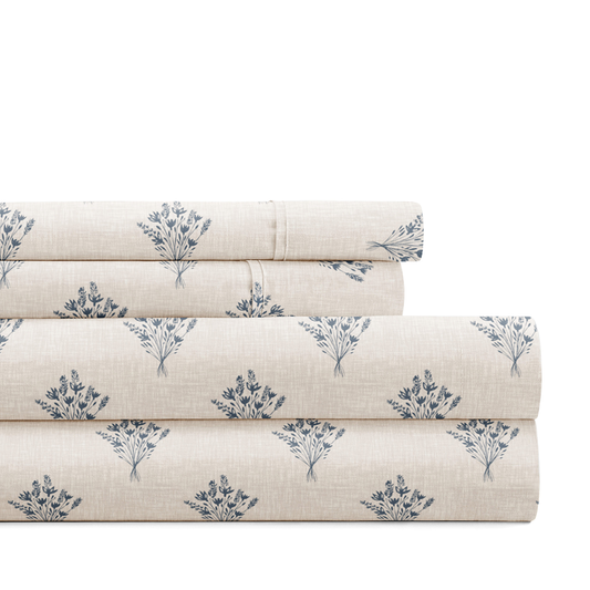 Floral Bouquet 4-Piece Pattern Sheet Set (Sale) - Linens And Hutch