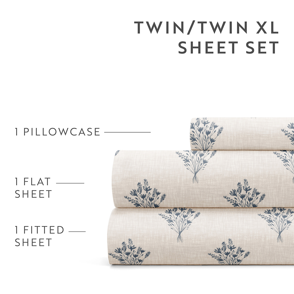 Floral Bouquet 4-Piece Pattern Sheet Set (Sale) - Linens And Hutch