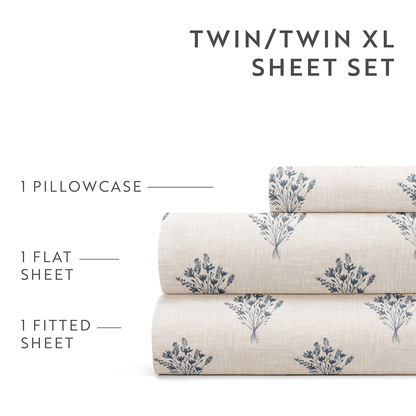 Floral Bouquet 4-Piece Pattern Sheet Set (Sale) - Linens And Hutch