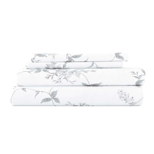 Sylvan Rose 4-Piece Flannel Sheet Set (Sale) - Linens And Hutch