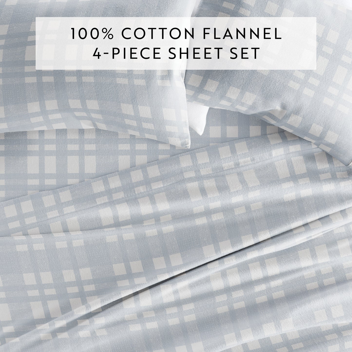 Woven 4-Piece Flannel Sheet Set