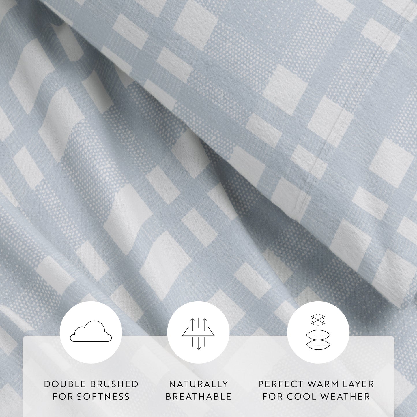 Woven 4-Piece Flannel Sheet Set