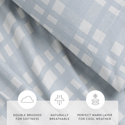 Woven 4-Piece Flannel Sheet Set