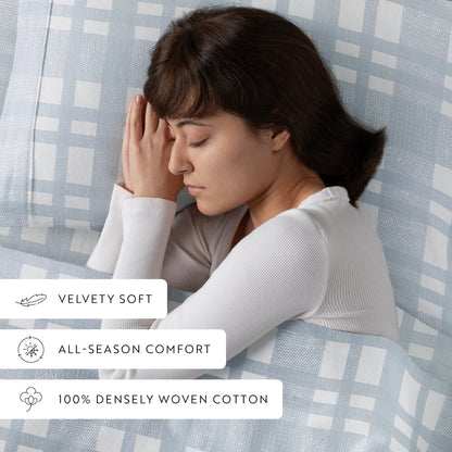 Woven 4-Piece Flannel Sheet Set