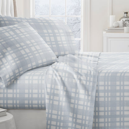Woven 4-Piece Flannel Sheet Set