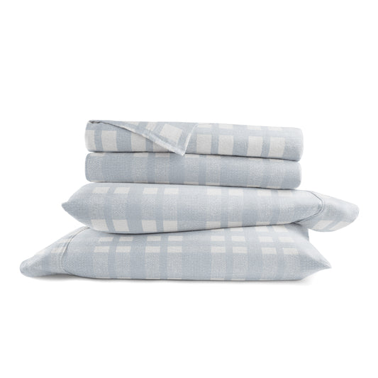 Woven 4-Piece Flannel Sheet Set