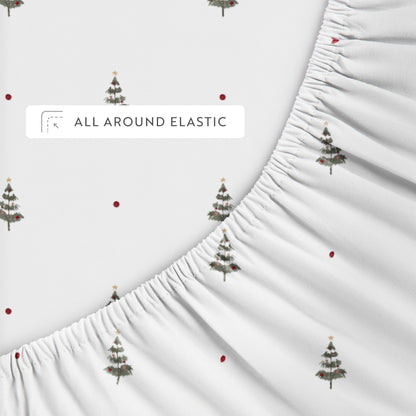 Christmas Tree Patterned 4-Piece Sheet Set