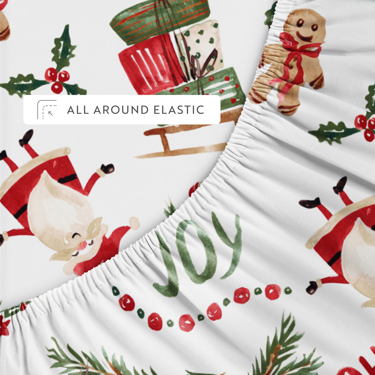 Nostalgic Christmas Pattern 4-Piece Sheet Set