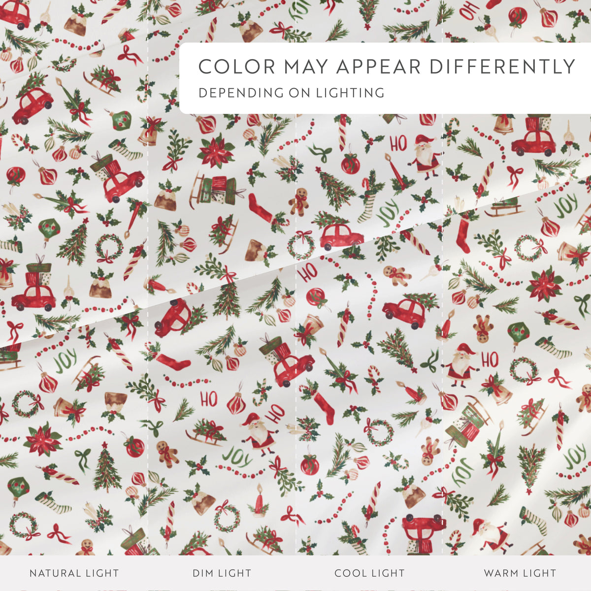 Nostalgic Christmas Pattern 4-Piece Sheet Set